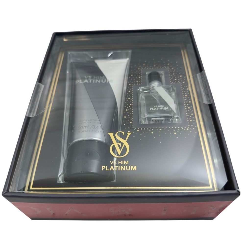 NWT 2 PIECE VICTORIA’S SECRET VS HIM PLATINUM GIFT SET